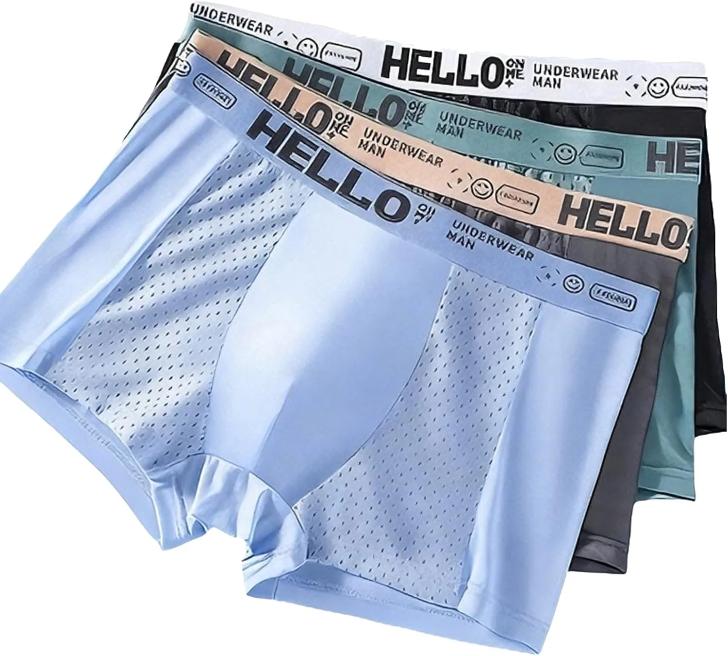 Боксеры сетчатые из шелка, Men's, 02
