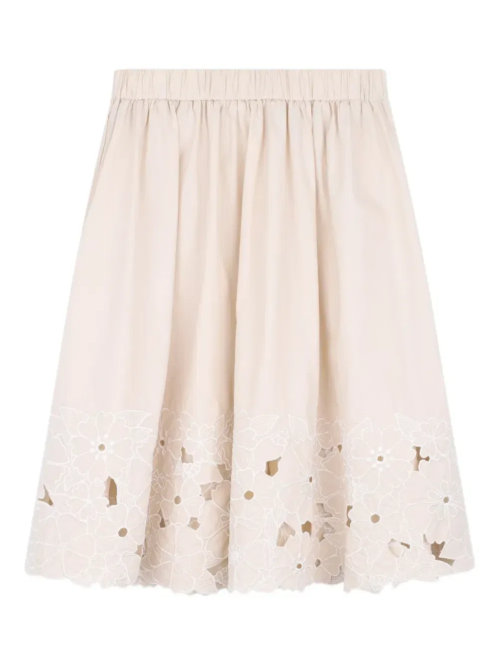 Юбка с люверсами Chloé Kids, бежевый