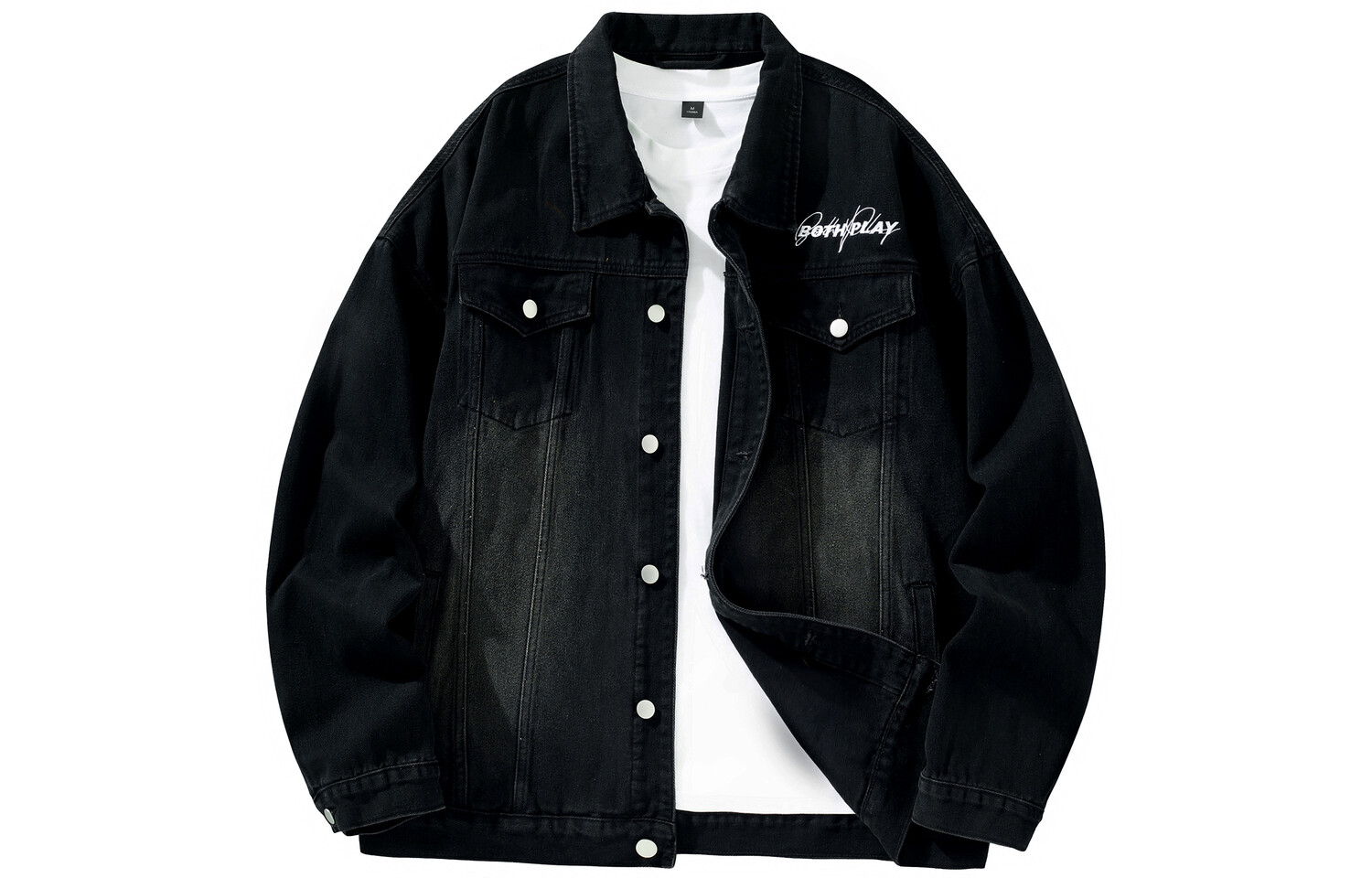 

Джинсовая куртка Both Play, черно-серый