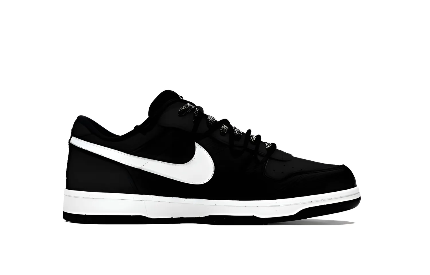 Nike Кроссовки для скейтбординга Big Black Hole Dark Shadow мужские, черно-белые — фото 3