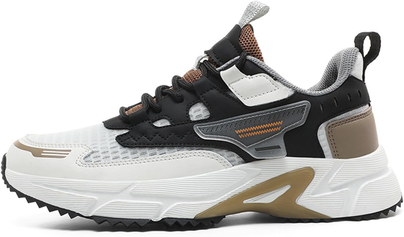 

Мужские кроссовки Netehadi с дышащей сеткой и шнуровкой, повседневные легкие кроссовки для бега по дороге, тенниса, ходьбы и тренировок, белый/черный