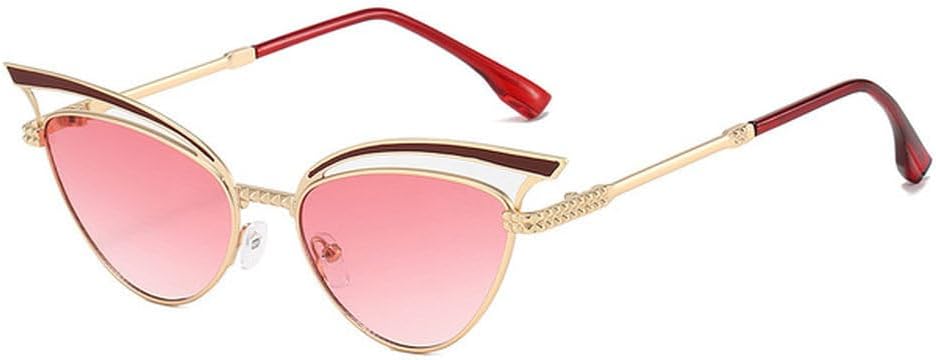 

Ретро-солнцезащитные очки «кошачий глаз» для женщин, металлическая оправа, сексуальные, модные, для активного отдыха, роскошные, маленькие, черные, SUN921 Generic, Pink