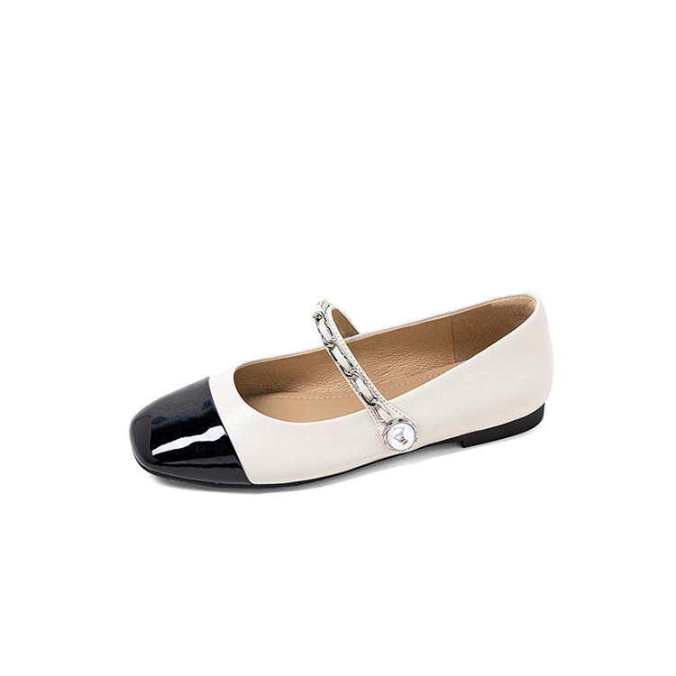 

Туфли Мэри Джейн женские низкие Comely, цвет Apricot/Black
