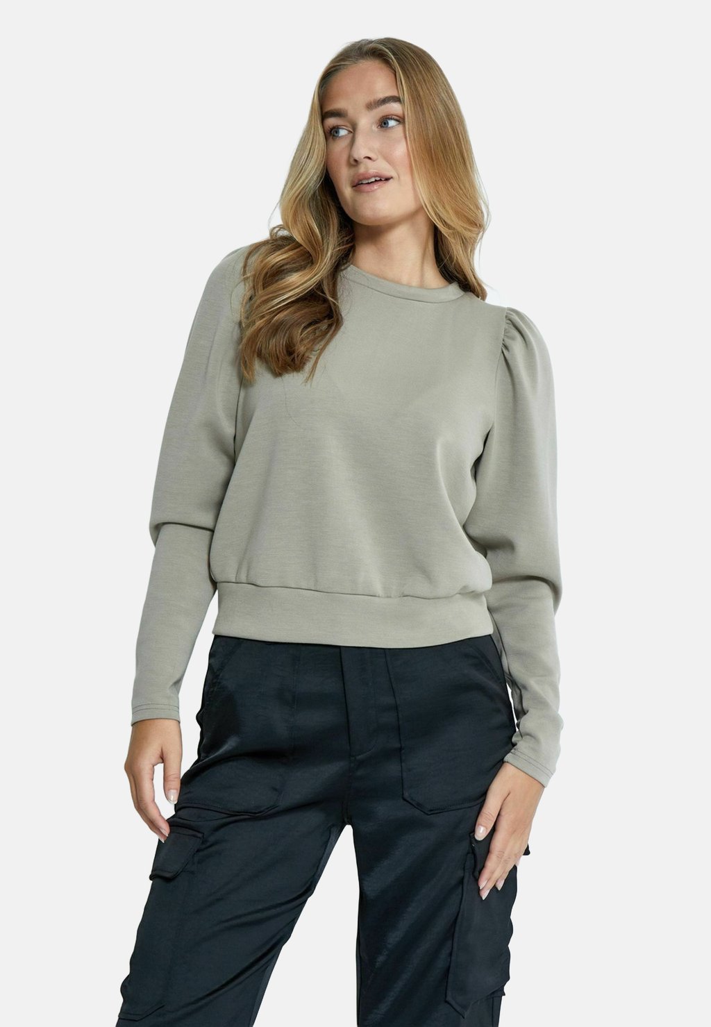 

Толстовка DICETTE PUFF LONG SLEEVE PEPPERCORN, светло-коричневый
