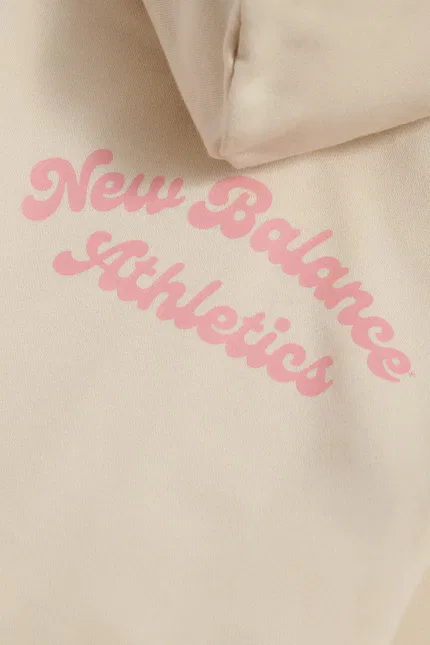 Блуза детская на молнии с капюшоном New Balance, серый — фото 4