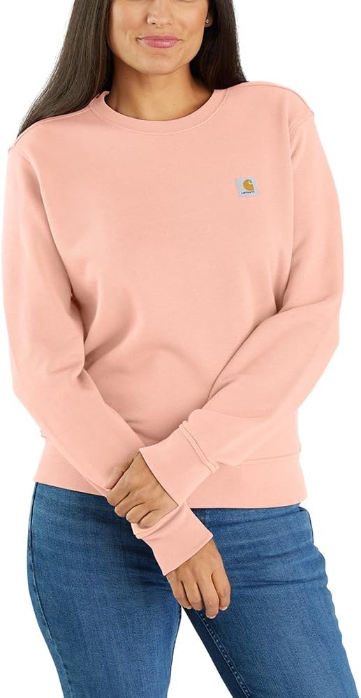 

Carhartt женская толстовка с круглым вырезом Relaxed Fit Midweight French Terry, Tropical Peach, Оранжевый, Carhartt женская толстовка с круглым вырезом Relaxed Fit Midweight French Terry, Tropical Peach