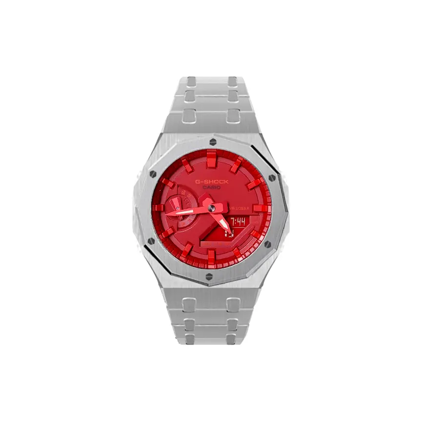 

CASIO Часы Men Liquid Crystal/Analog Dual Display Series Red Watch