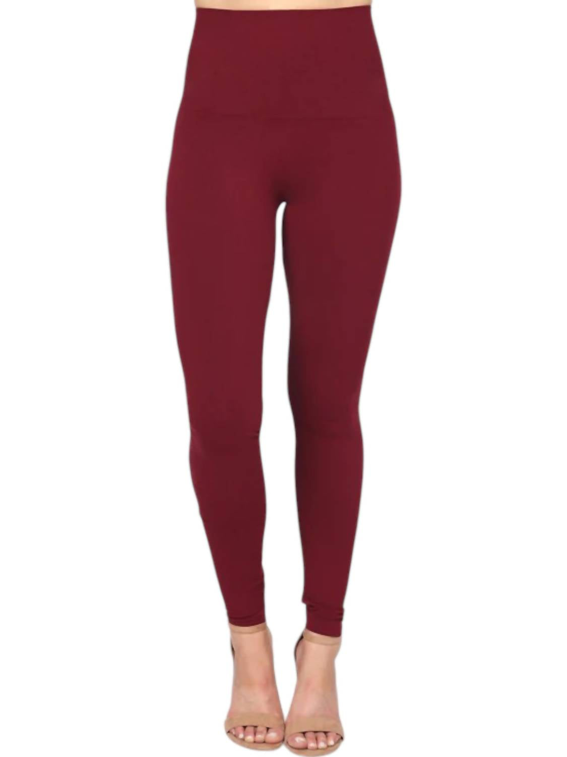 

Сплошные леггинсы в бордовом цвете M.RENA