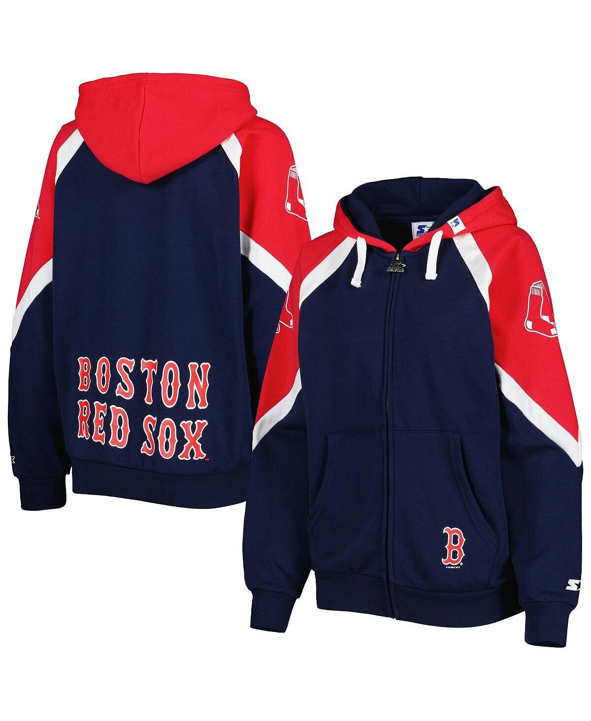 

Женская темно-синяя толстовка с молнией во всю длину Boston Red Sox Hail Mary красного цвета Starter, Красный, Женская темно-синяя толстовка с молнией во всю длину Boston Red Sox Hail Mary красного цвета Starter