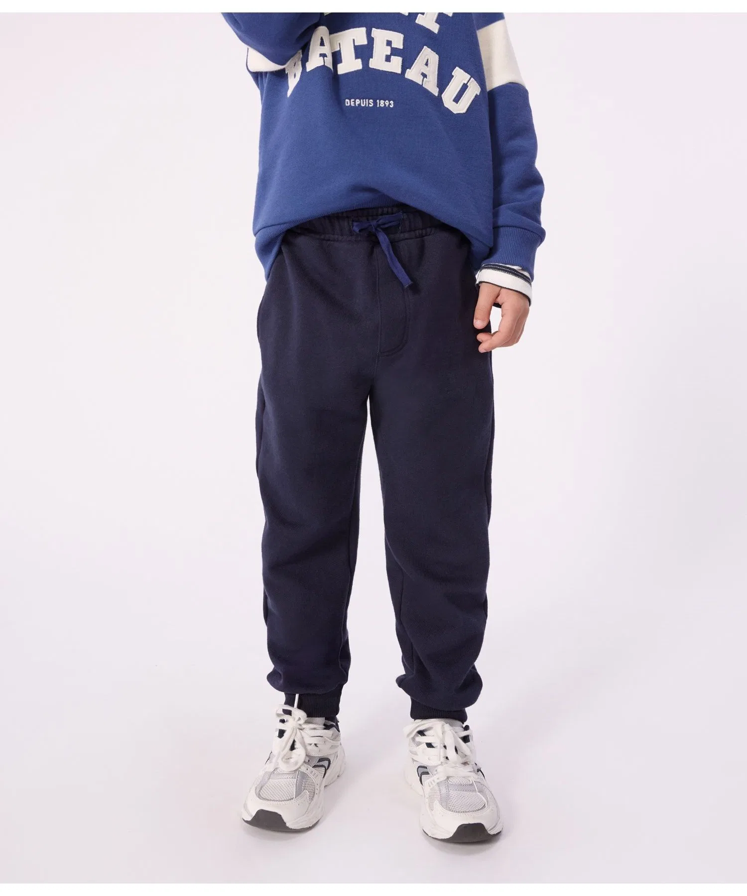 Детские трикотажные брюки PETIT BATEAU тёмно-синие