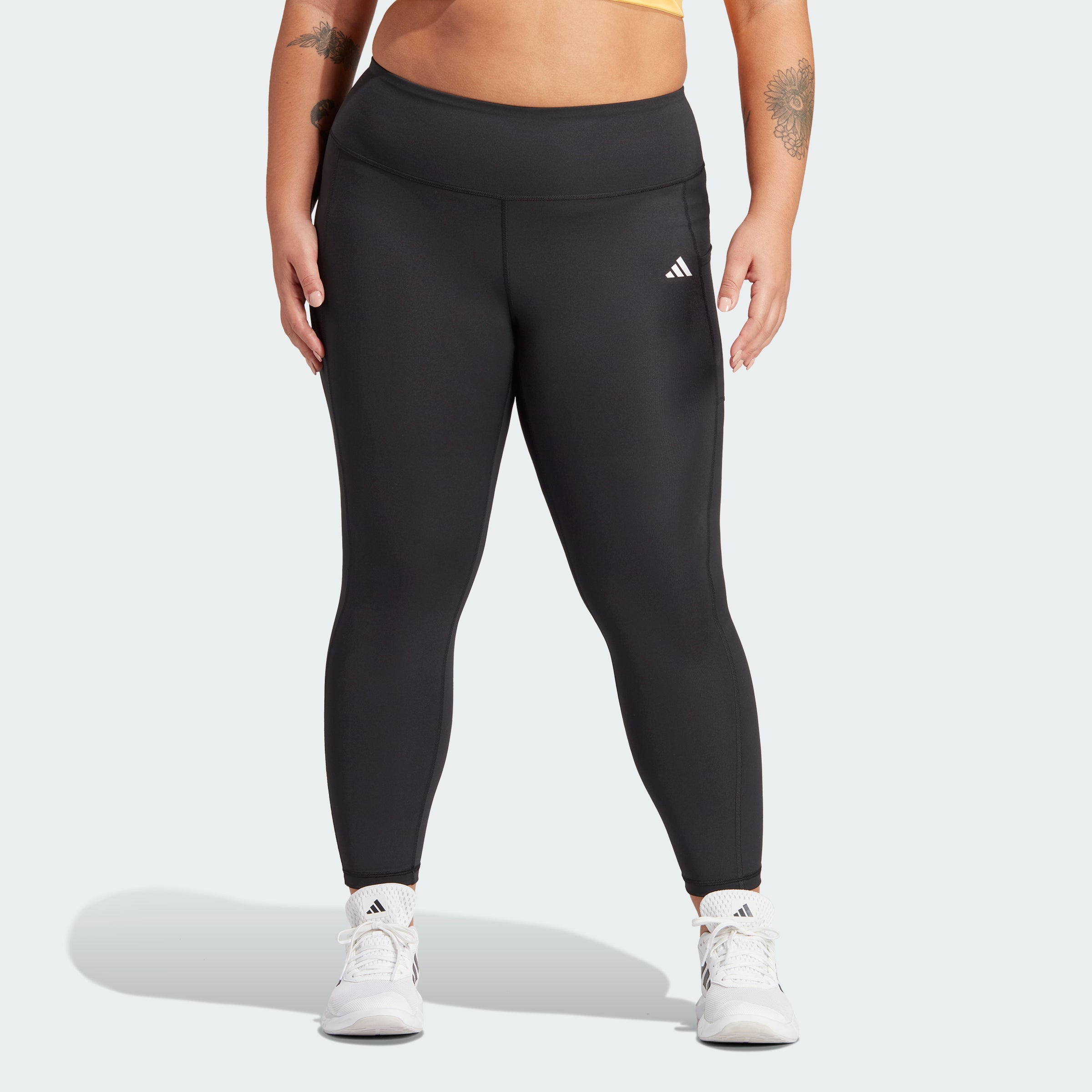 

Женские леггинсы Adidas Optimé полной длины (Плюс сайз), черный