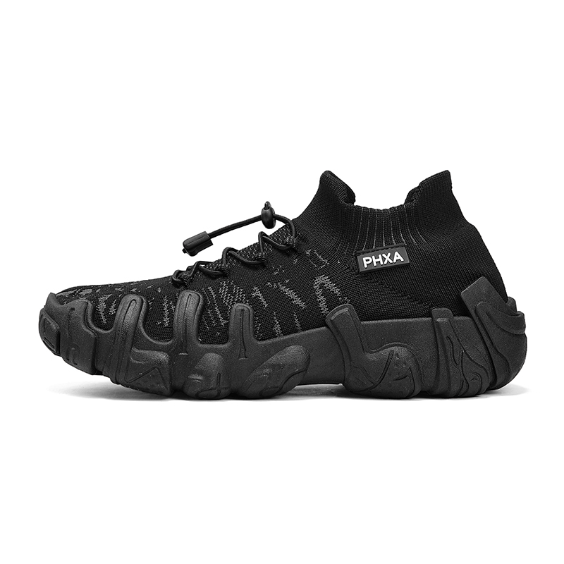 

SUPEREDGE Дышащие легкие повседневные кроссовки Mid Top Rebound мужские черные, цвет Black