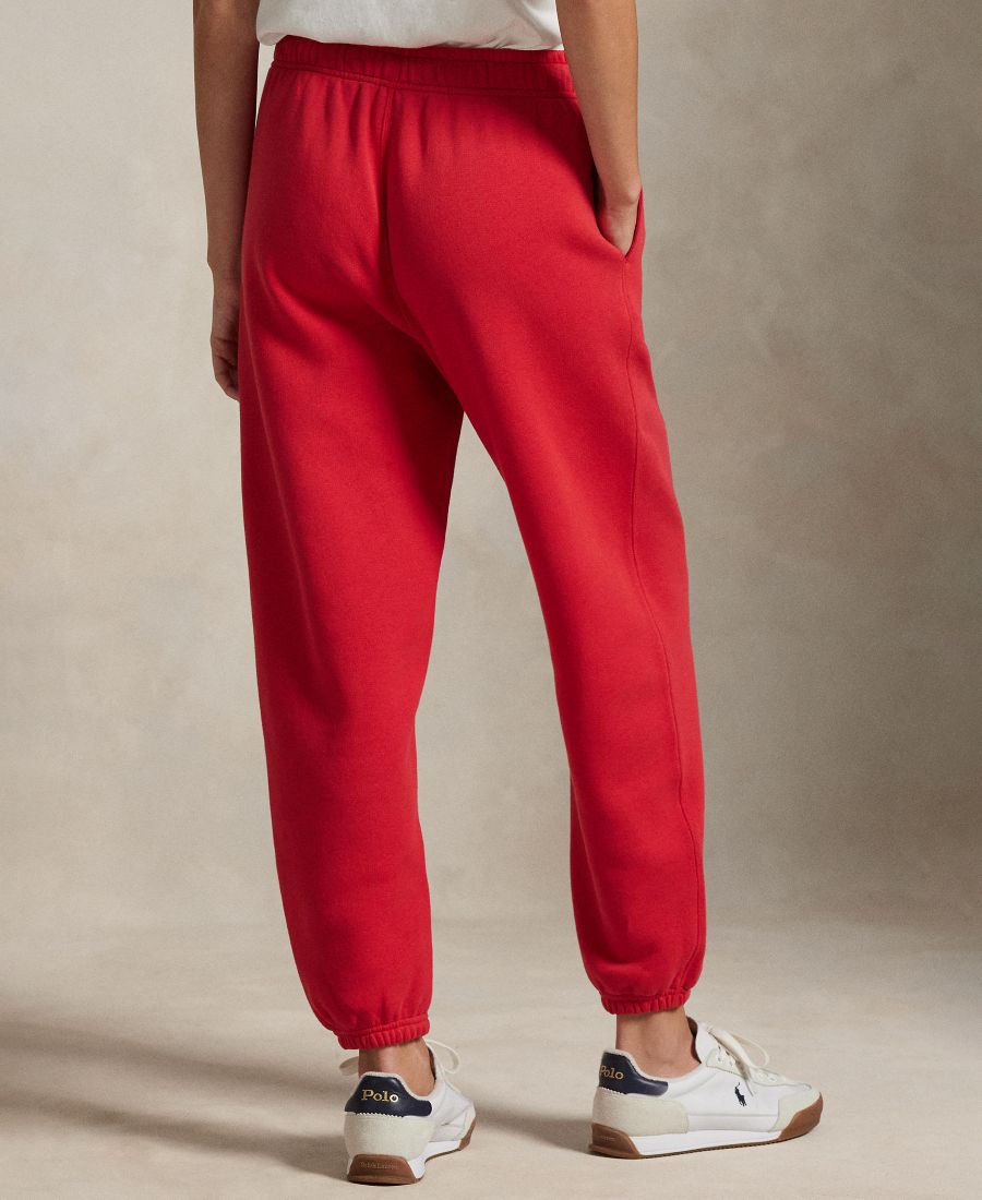 Женские флисовые спортивные штаны на шнуровке Polo Ralph Lauren, Deep Orangey Red — фото 4