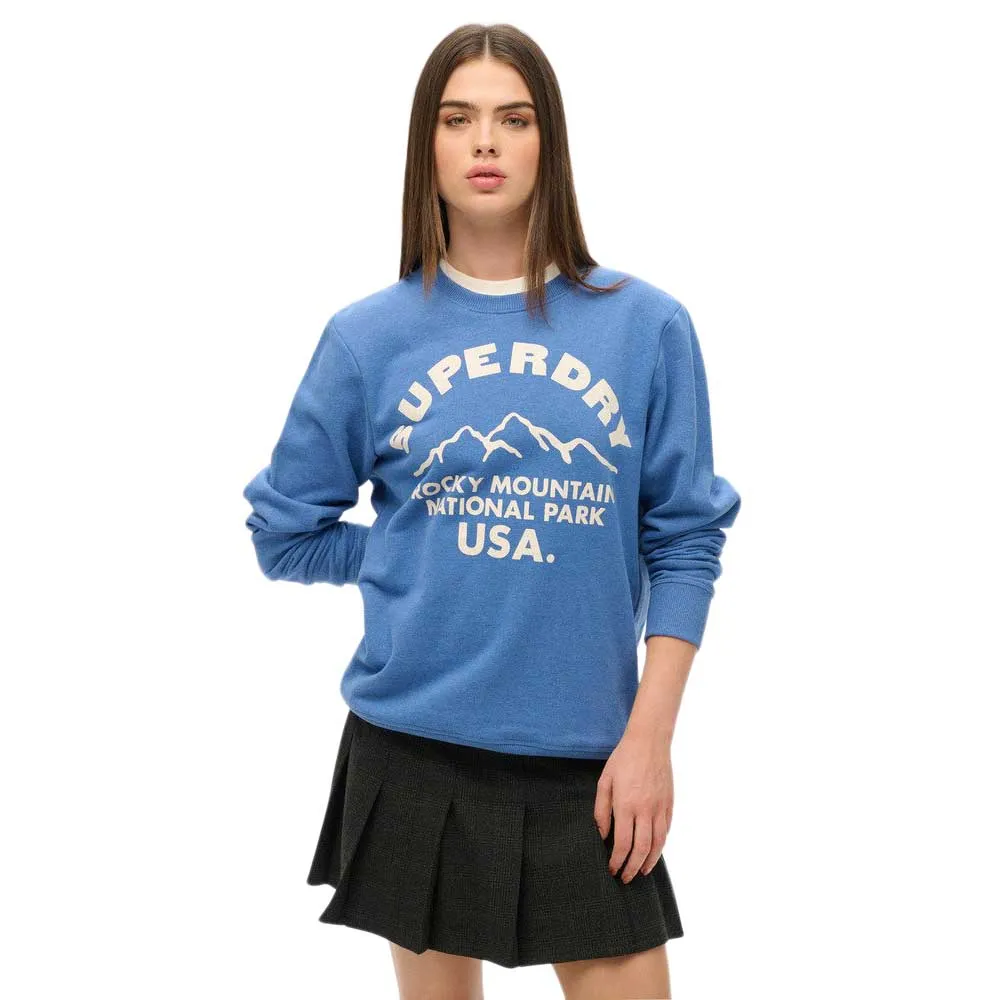 

Толстовка Superdry Lo-Fi Outdoors Graphic, синий
