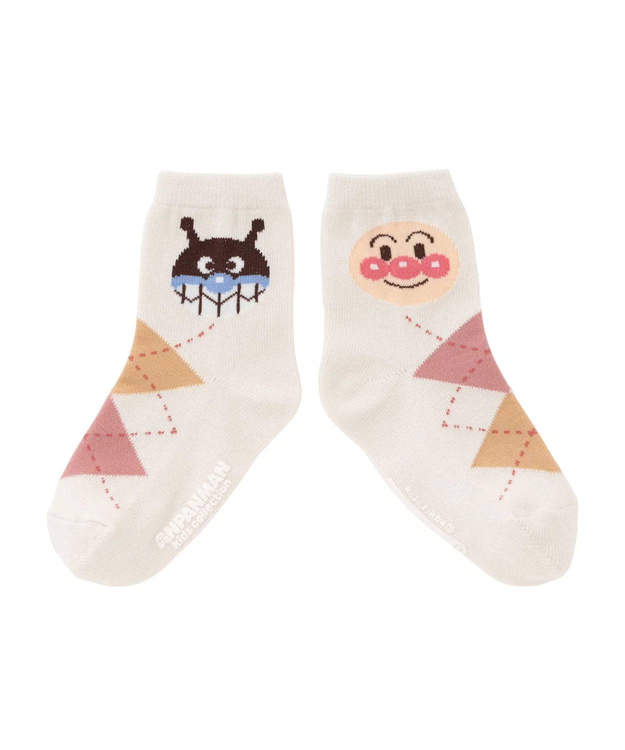 Носки с аргайловым узором Anpanman Kids Collection, пара, длина до колена, цвет слоновая кость