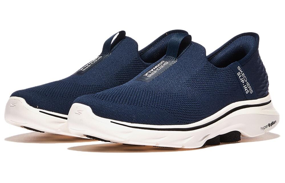 Кроссовки Skechers Lifestyle Shoes Men Low-top Blue/White, синий/белый — фото 2