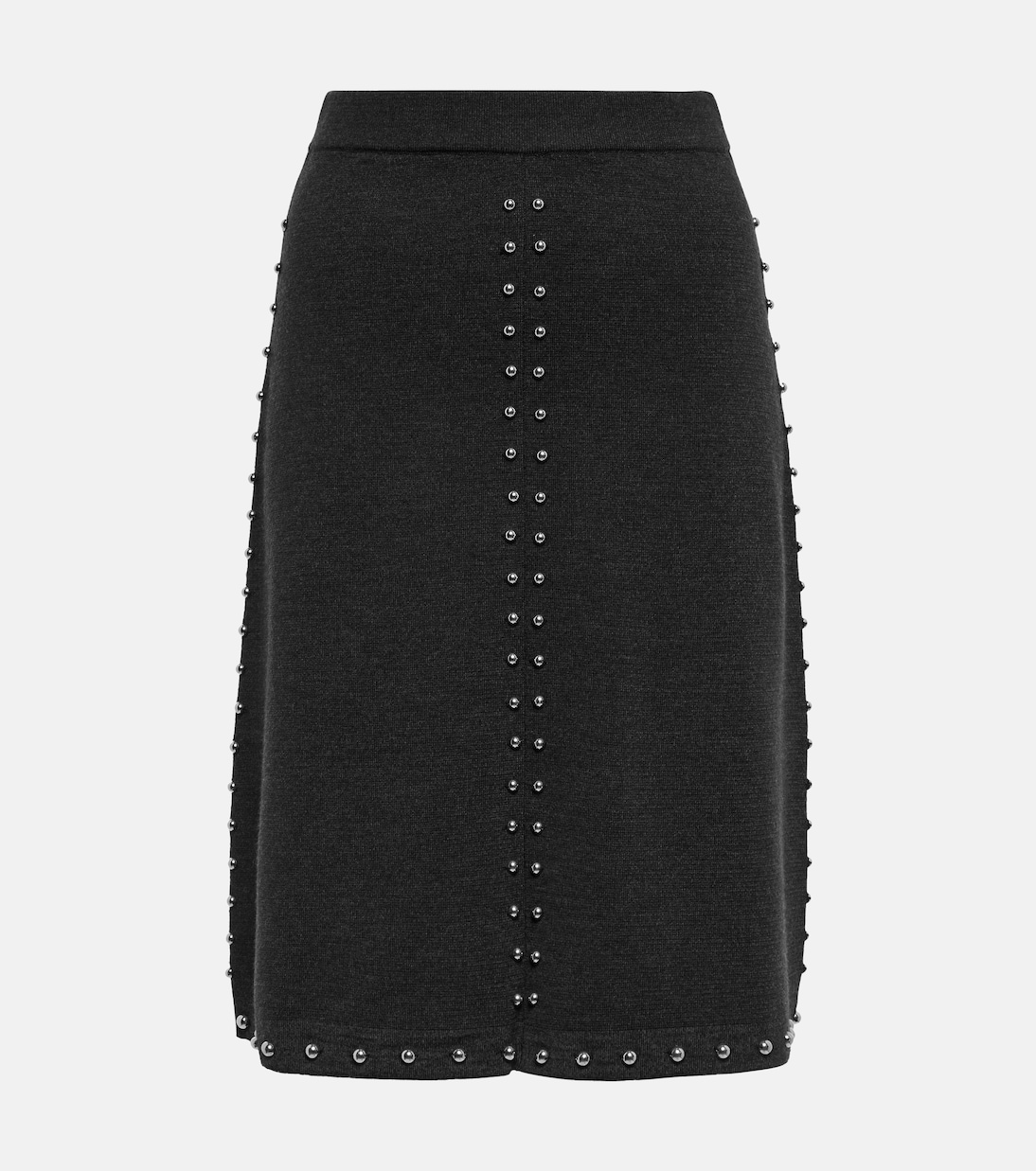 

Мини-юбка Brama из шерстяной смеси с декором S Max Mara, Grigio