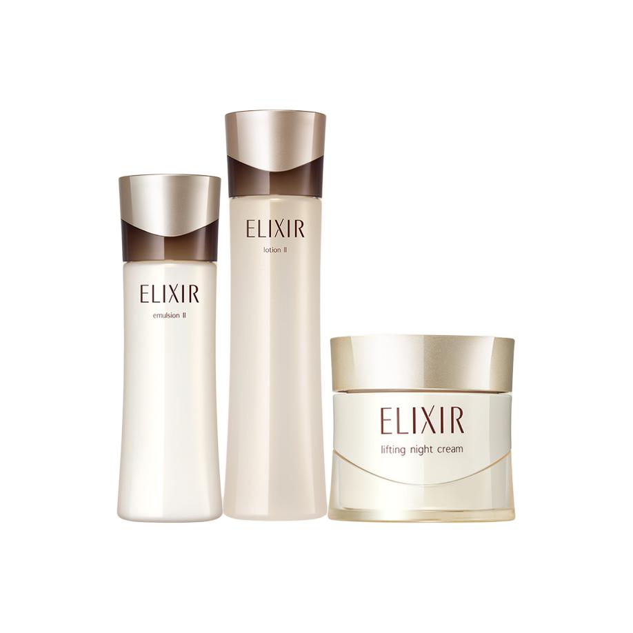 

Набор лосьона и эмульсии для упругости и увлажнения увлажняющий, антиоксидантный, отшелушивающий Water 170ml+Emulsion 130ml ELIXIR