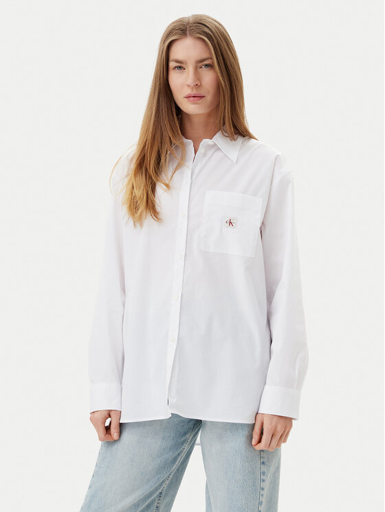 

Свободная рубашка LV047C143G Calvin Klein Jeans, белый