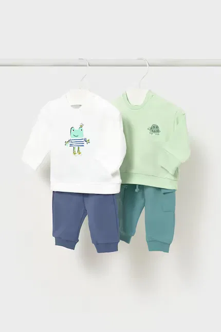 Комплект детский из двух предметов Mayoral Newborn, зеленый
