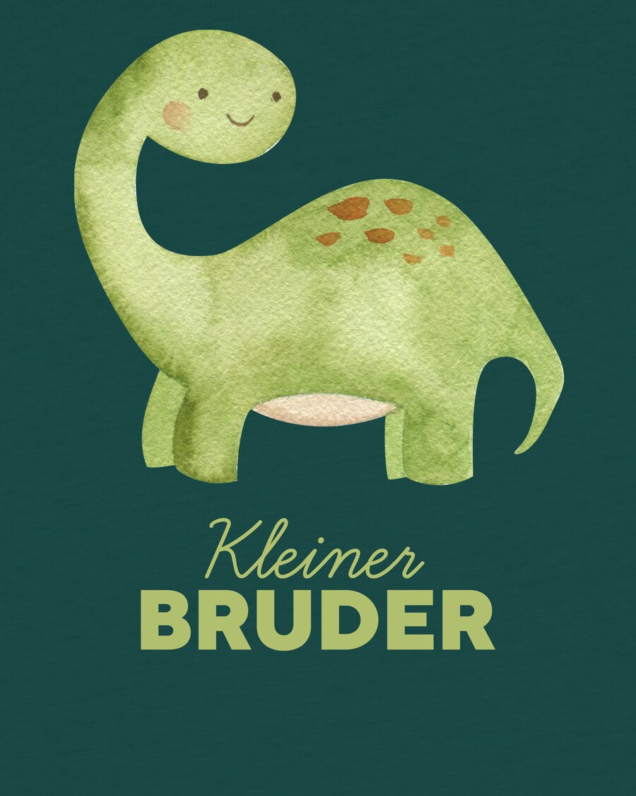Рубашка watabout.kids Dinosaurier 04 Kleiner Bruder, светло-зеленый/темно-зеленый — фото 4
