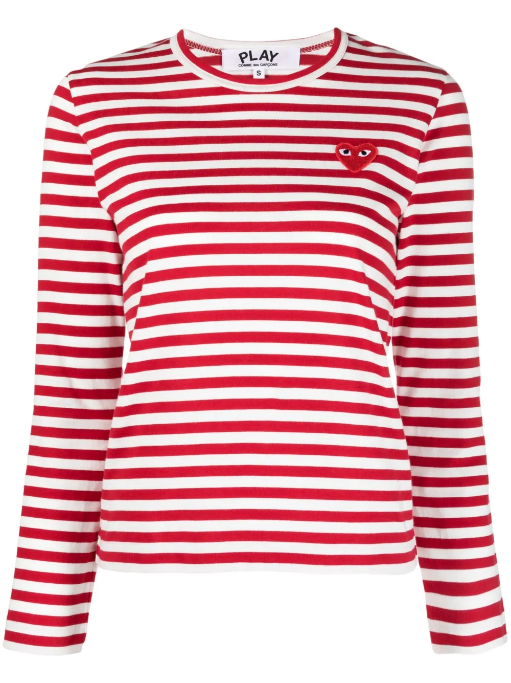 

Топ в полоску Comme Des Garçons Play, красный