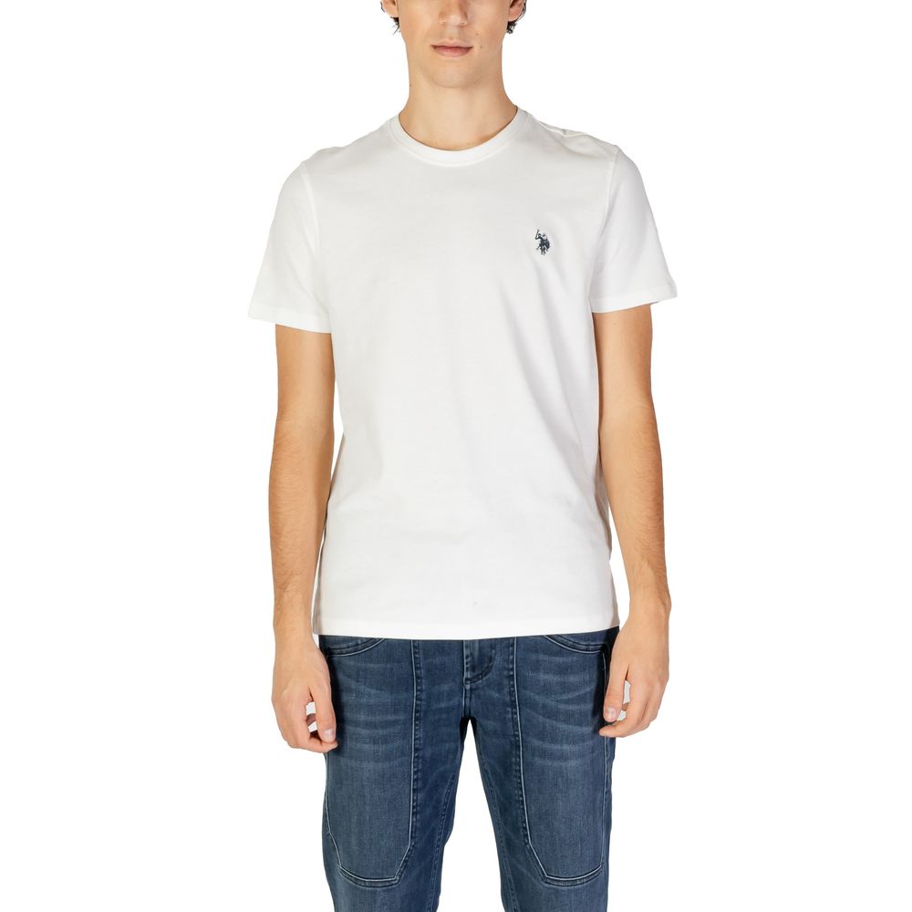 

Белая хлопковая футболка U.S. Polo Assn.