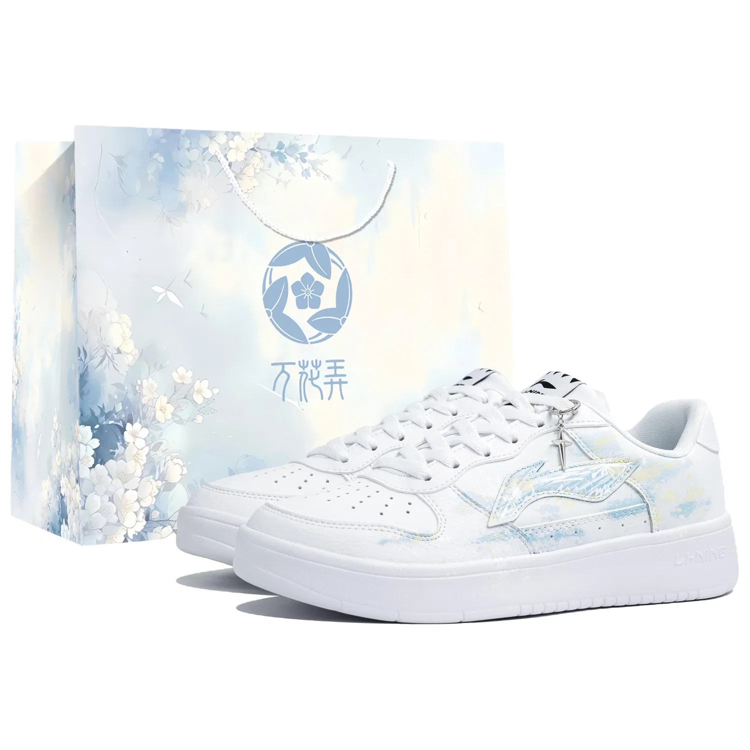 Кроссовки кеды Li-Ning Floating Boat White Blue