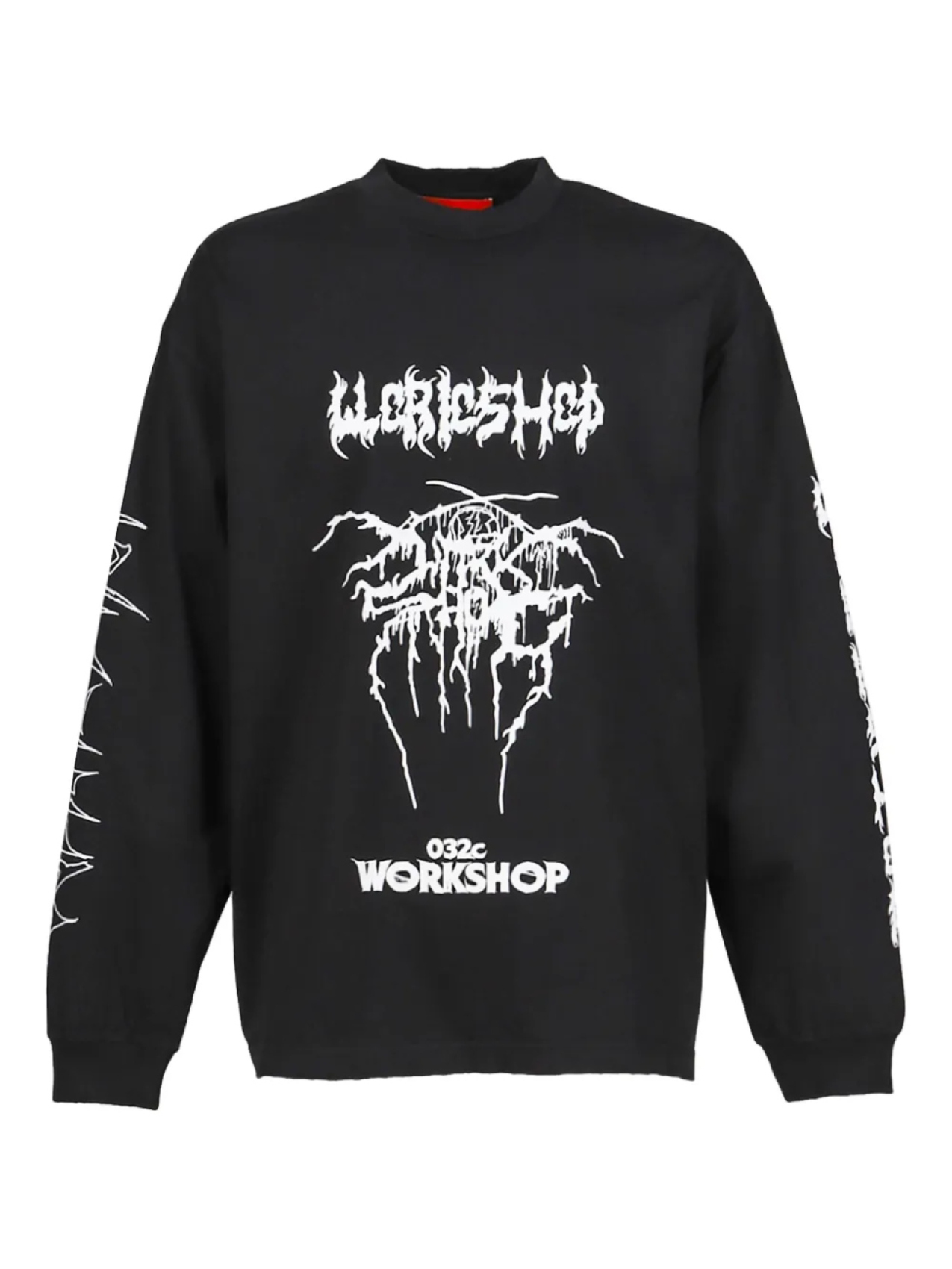 

032c толстовка с графичным принтом и длинными рукавами, черный