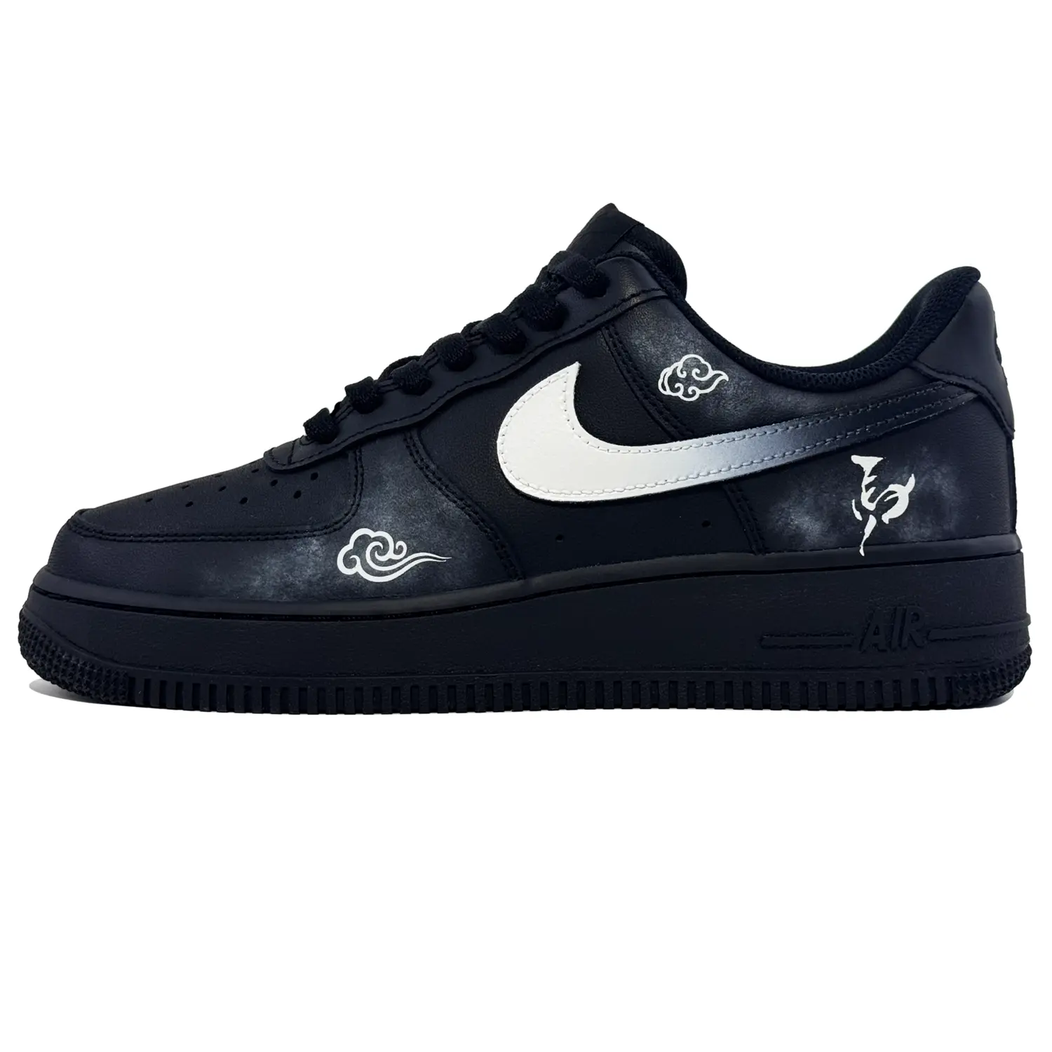 

Nike Кроссовки для скейтбординга Air Force 1 с износостойким низким верхом, унисекс, черный с белым