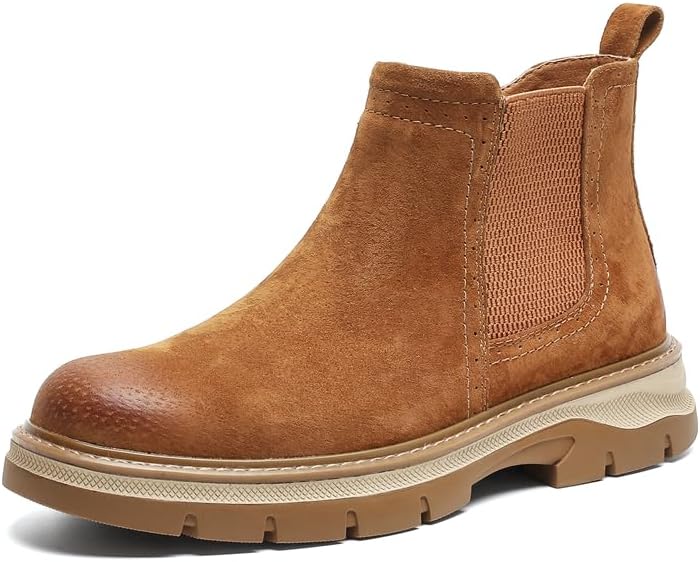 

Ботинки Chelsea CONSON-KS из замши с эластичными боковыми вставками и массивной подошвой на платформе, коричневый