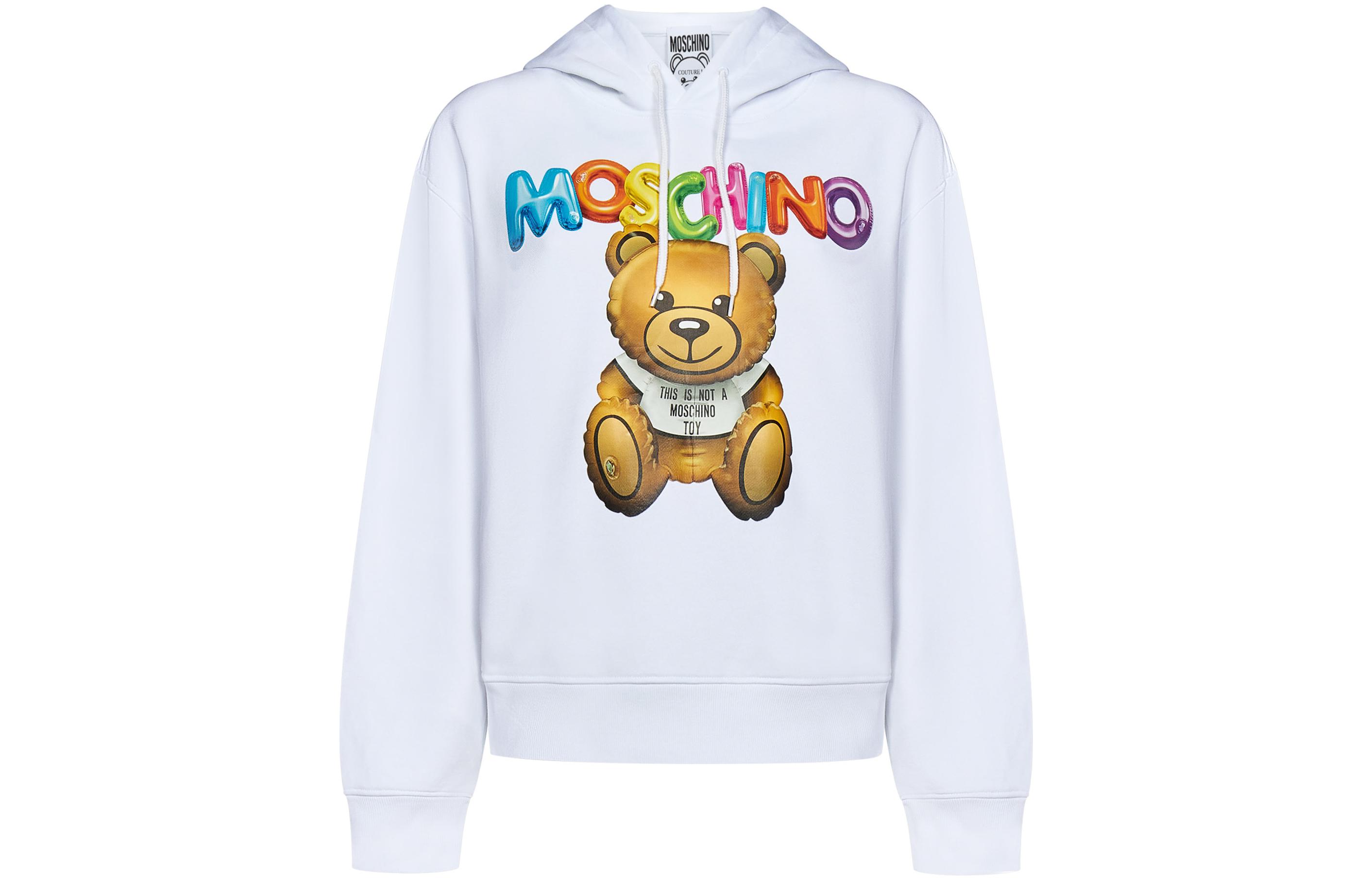 

MOSCHINO Белая женская толстовка