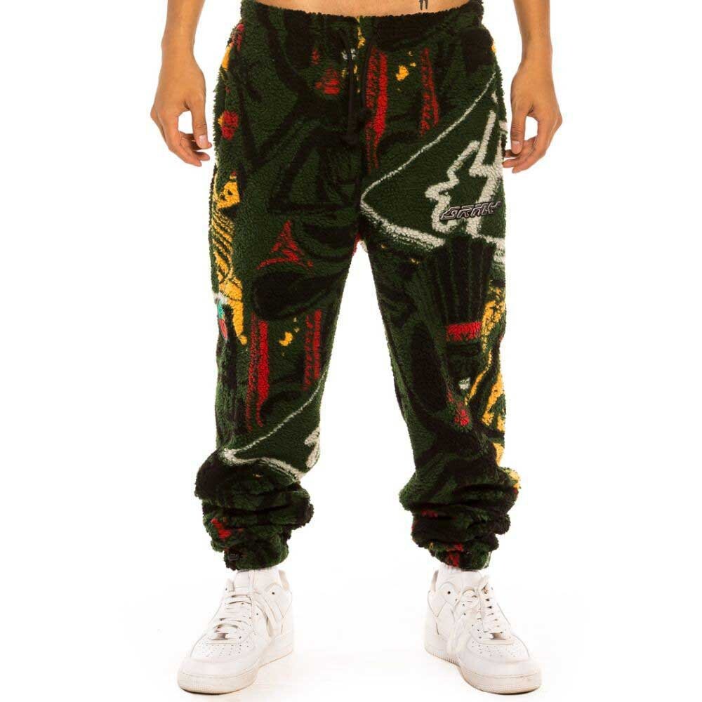 

Брюки Grimey Space Lady All Over Jacquard, зеленый