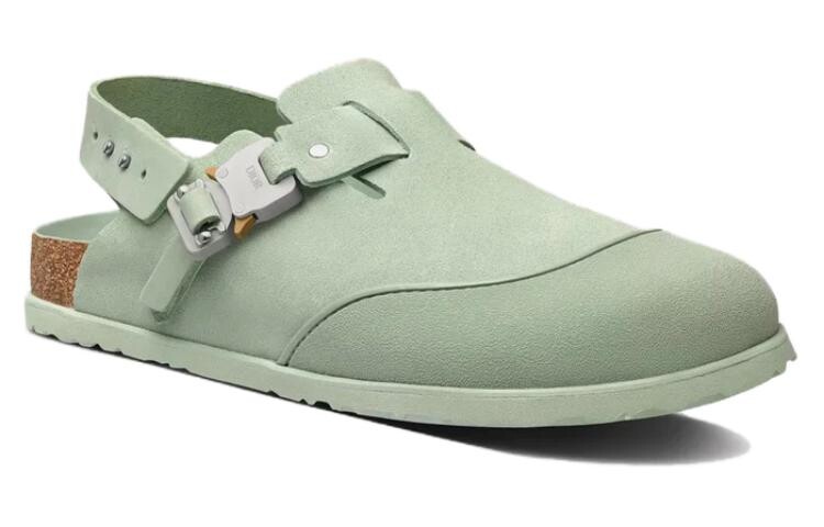 Туфли-мулы Tokio из телячьей кожи пастельного зеленого цвета от Birkenstock Dior — фото 4