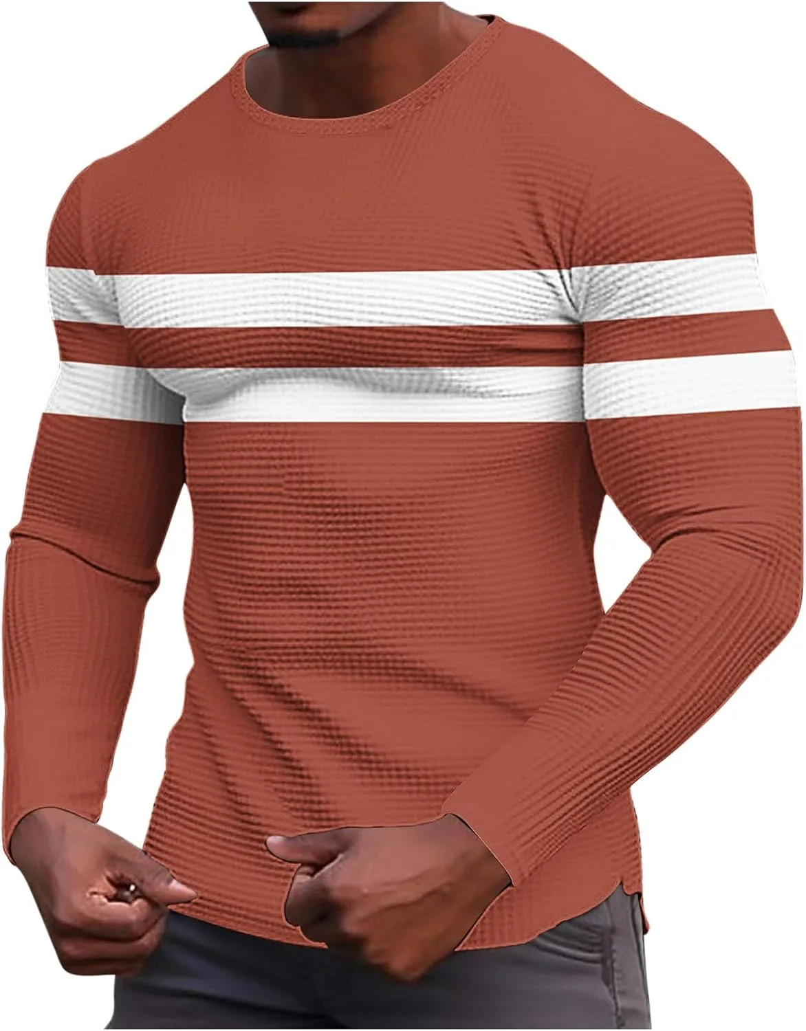 

Мужская футболка Casual Long Sleeve с цветными блоками