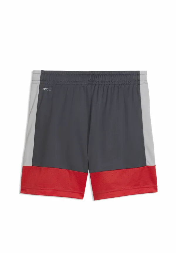 Индивидуальные тренировочные шорты для юниоров. Puma, Gray Echo-Dusky Gray-Puma Red — фото 2
