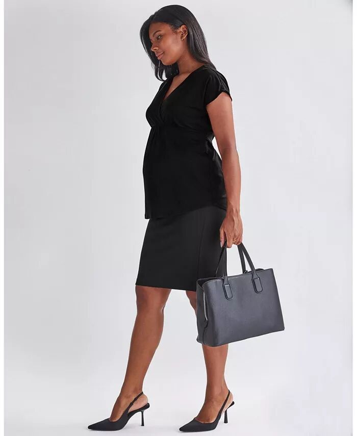 

Maternity Angel Юбка прямого кроя из ткани понте ANGEL MATERNITY, черный