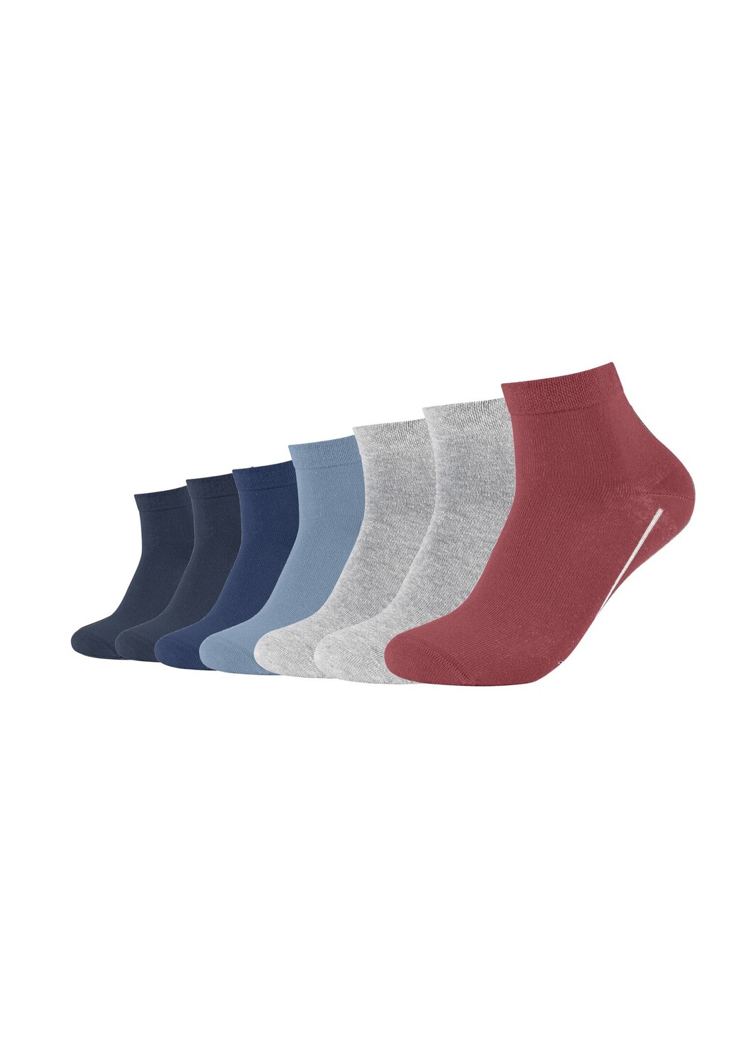 

Носки camano 7 шт ca soft, цвет brick red