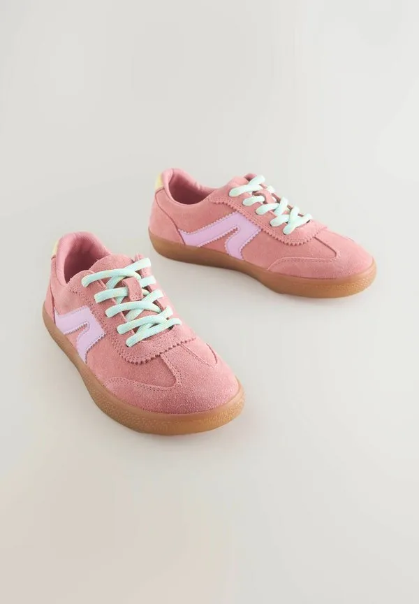 Кроссовки на шнуровке стандартного кроя для повседневной носки Next, Peach Pink — фото 2