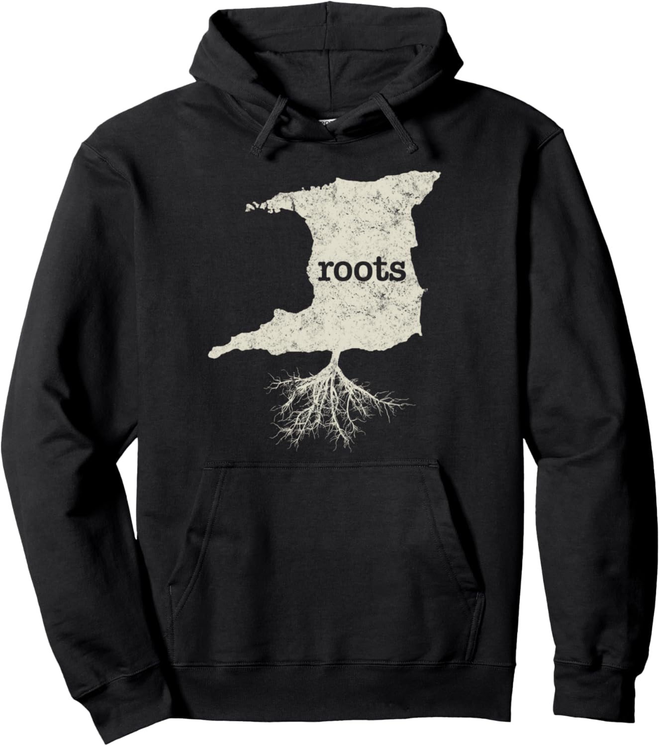 

Корни в Тринидаде! Худи с надписью Рожденный в Тринидаде Tropique Caribbean Roots Apparel, черный