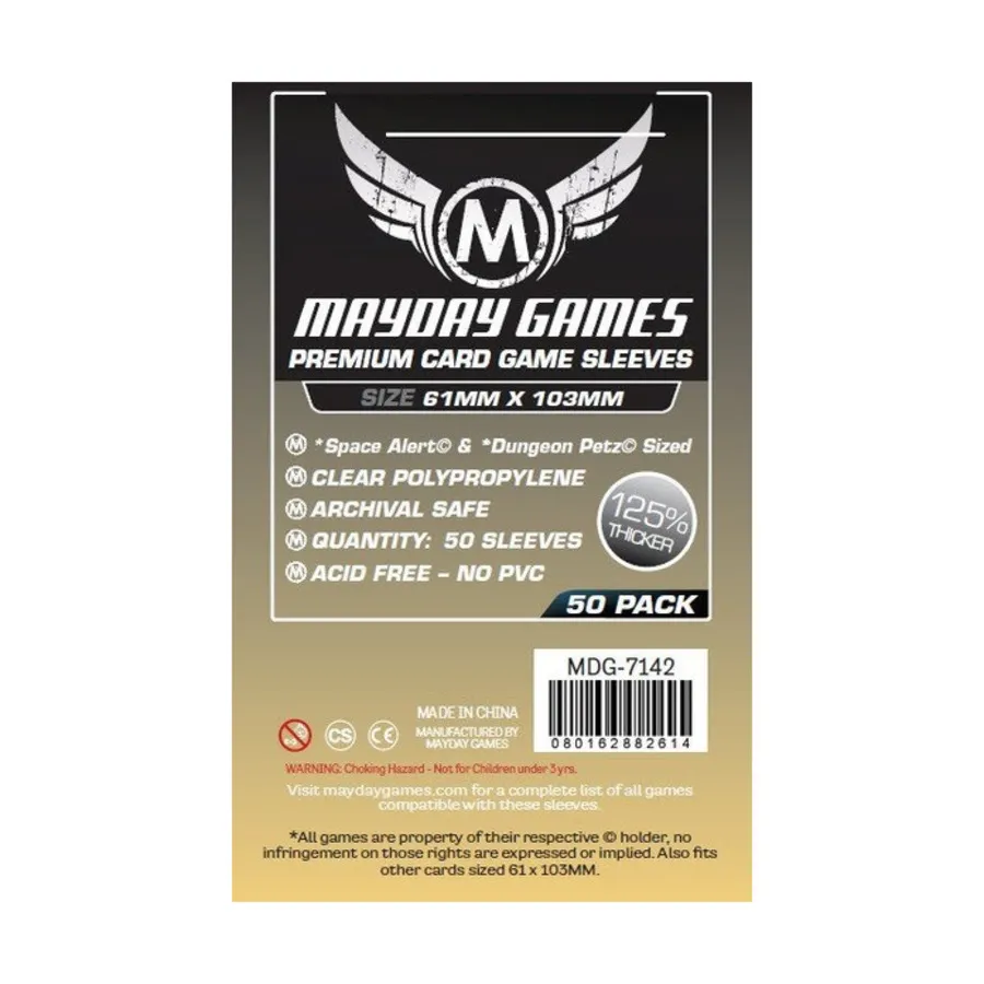 

Премиальные рукава Magnum Space Alert/Dungeon Petz (50), Board Game Sleeves (Mayday Games)