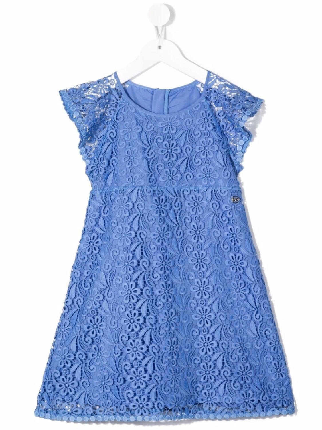 

Michael Kors Kids платье с цветочной вышивкой, синий