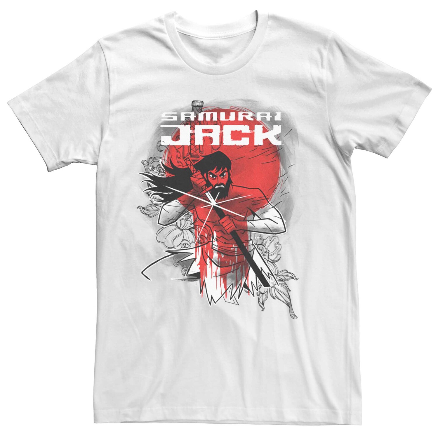 

Мужская футболка Cartoon Network Samurai Jack Red Sun Drip Tee Licensed Character