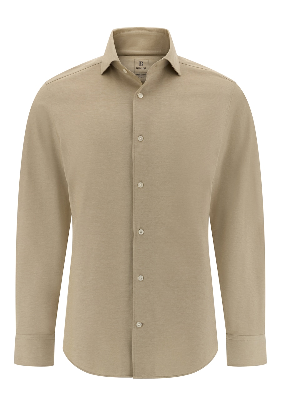 

Рубашка на пуговицах классического кроя Boggi Milano, бежевый