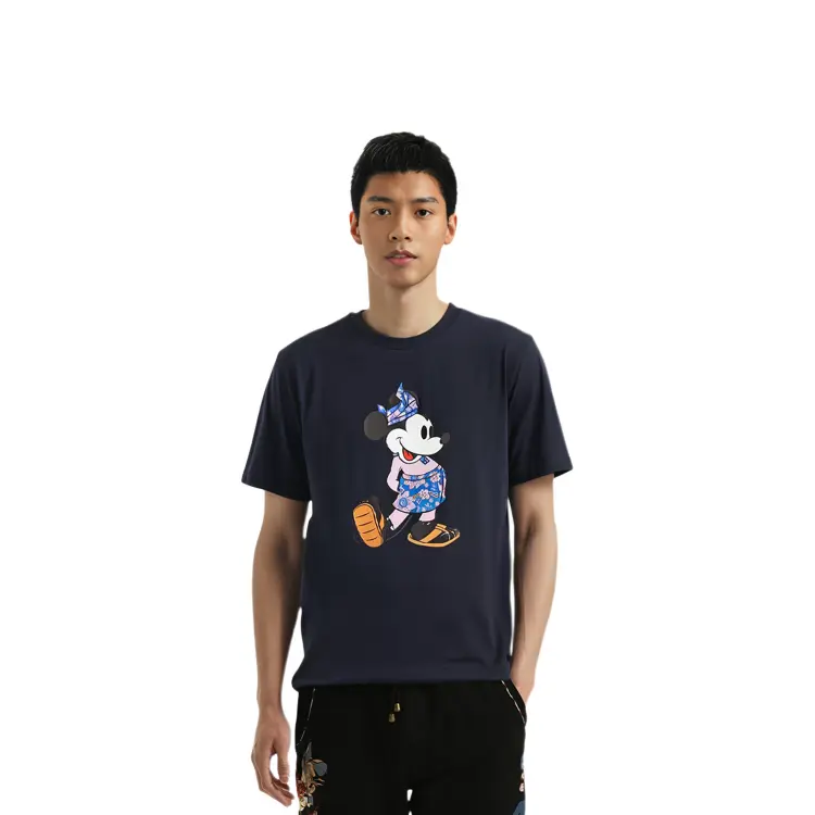 Футболка Disney X унисекс темно-синяя Uniqlo, темно-синий — фото 4