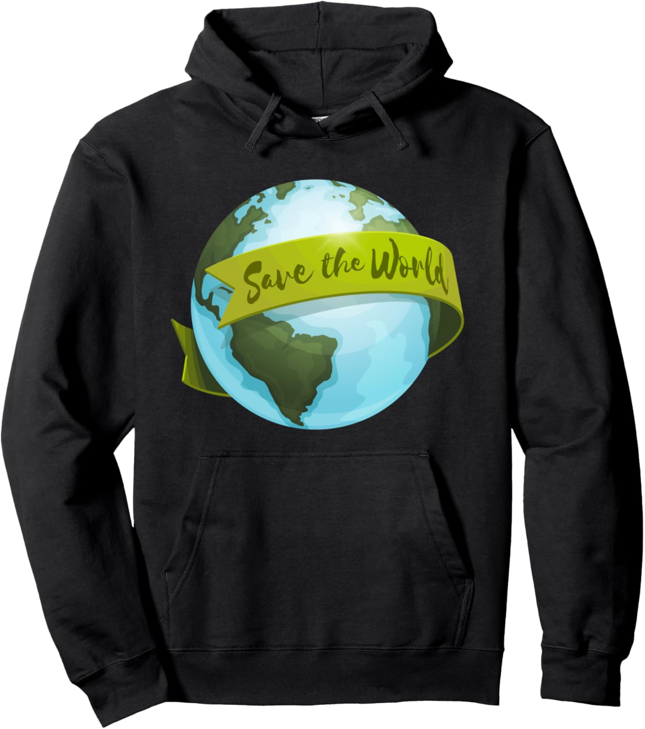 

Худи «Спасите планету Земля, День защиты климата, Всемирный день защиты окружающей среды» Cute Planet Earth Climate Change Clothing Co., черный