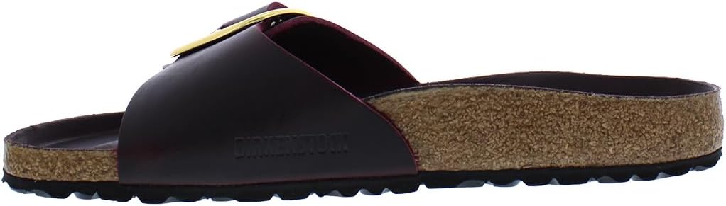 Женские сандалии Birkenstock Madrid с открытым носком, черно-белая кожа — фото 3