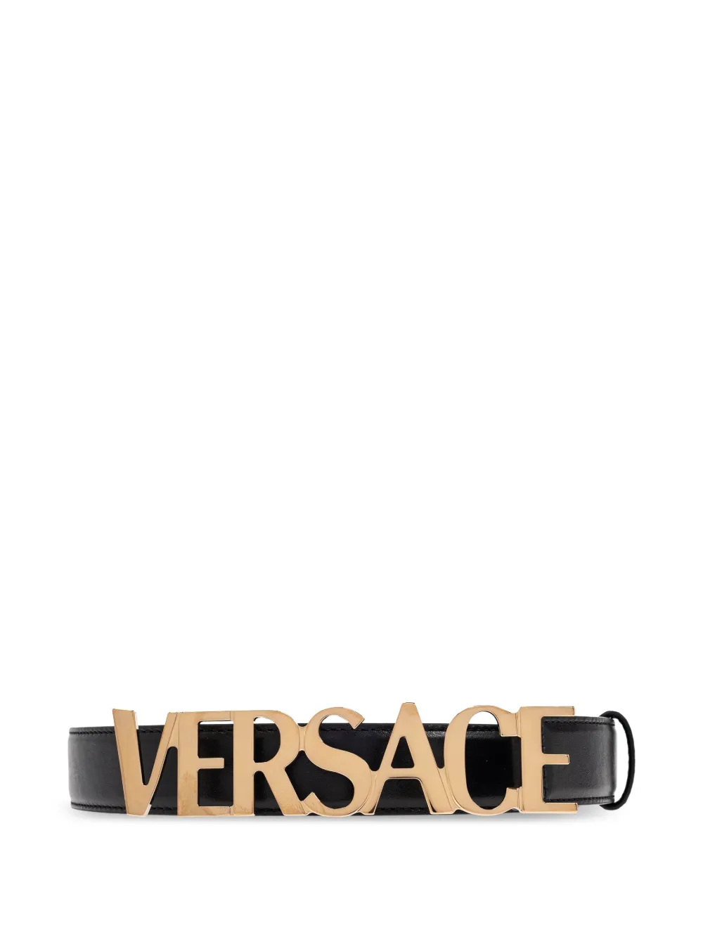 

Кожаный ремень VERSACE, черный