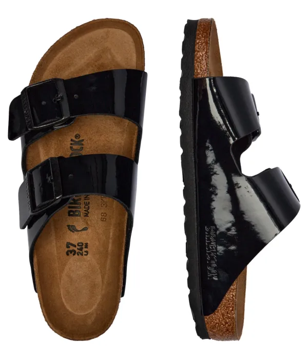 Тапочки Аризона Narrow fit Birkenstock, черный — фото 4