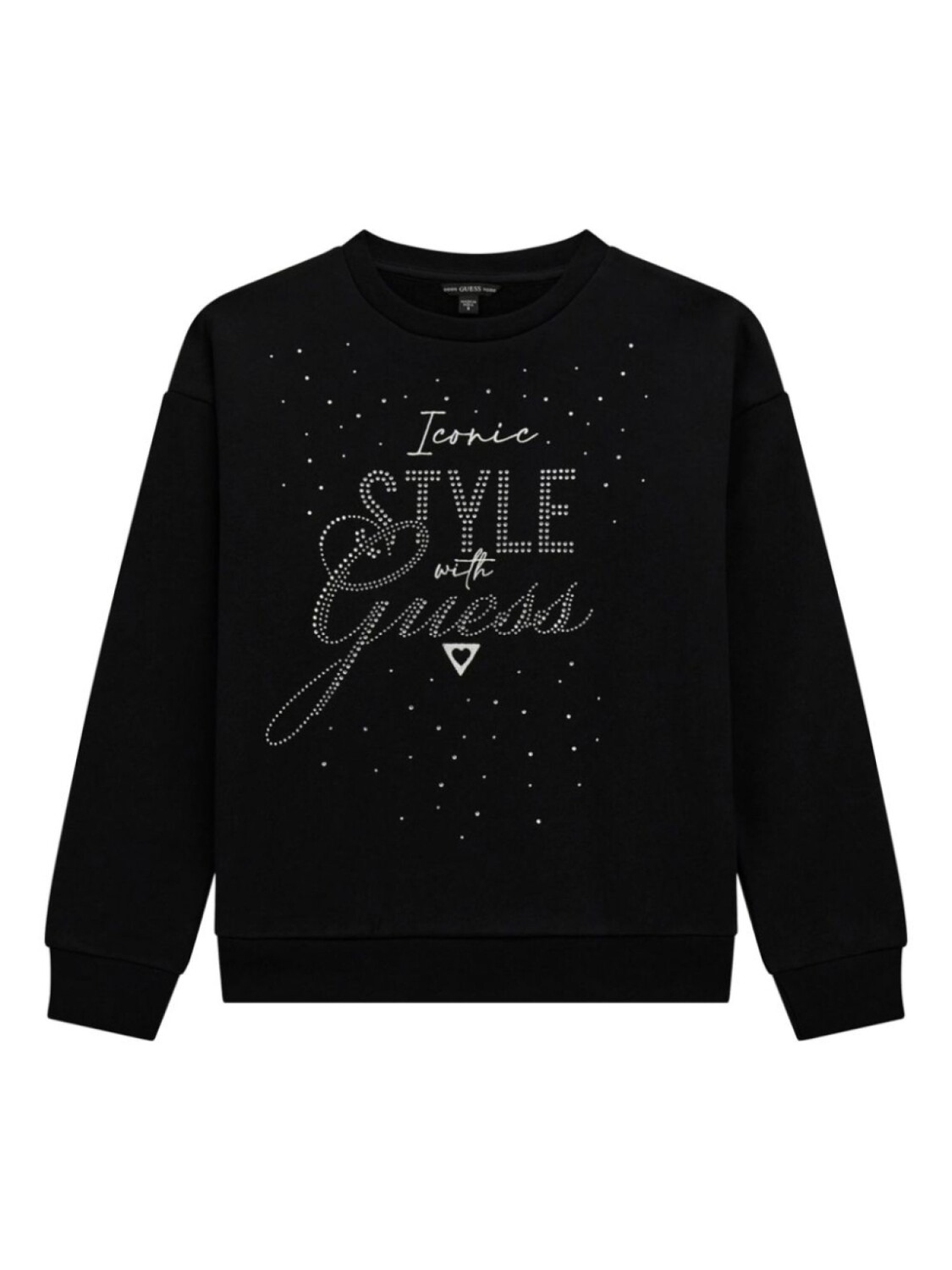 

Guess kids толстовка с логотипом, черный